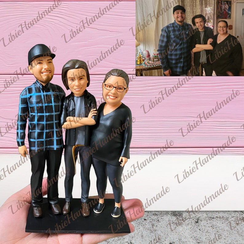 Personalized Couple Figurine, Custom Couple Figure, Wedding Cake Topper, Bridesmaid Gifts, Groomsmen Gifts, Engagement Gifts, Wedding Gifts image 9