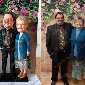 Miniature Family Figurines, Custom Family Portrait, Custom Bobblehead, Family Memorial Gifts, Christmas Gifts, Birthday Gift for Loved One