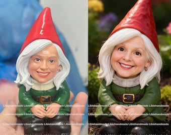 Custom 3D Statue, Custom Action Figure, Portrait Statue, Funny Bobblehead, Custom Gnome, Gnome Figurine, Personalized Gnome, Unique Gift