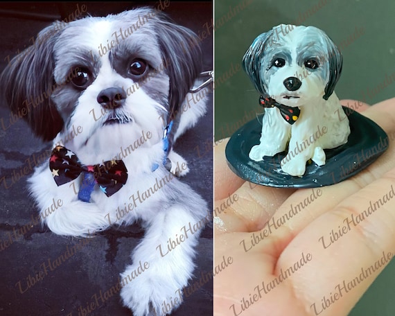 Custom Pet Figurine, Portrait Pet from Photo, Dog Portrait, Pet Loss Gifts, Pet Bereavement Gifts, Pet Sympathy Gift, Pet Memorial Gifts