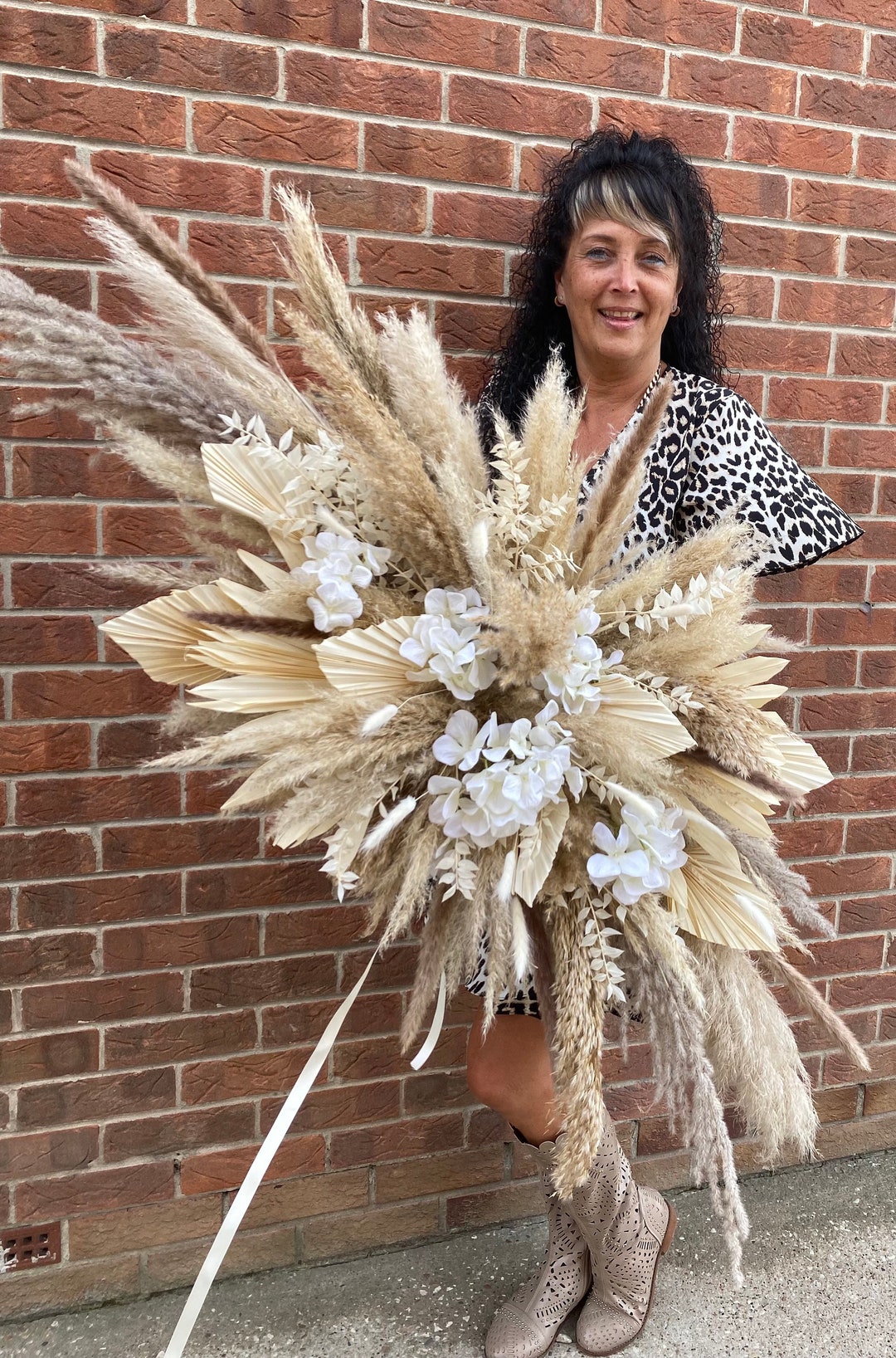 Xxl 100cm Pampas Swags and Arches Wall Decor Salon Decor Etsy