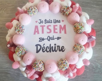 Ciasto cukierkowe, Dziękuję Nauczycielu, koniec roku, wielokolorowe