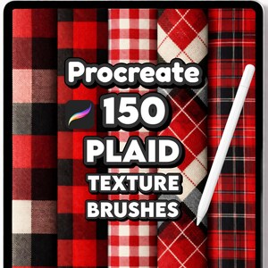 Procreate fabric brushes bundle, Realistic texture seamless patterns for Fashion illustration & Interior design