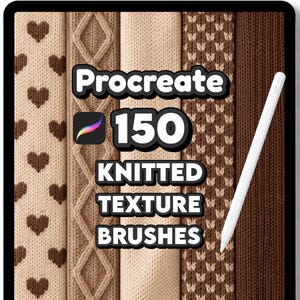 Procreate fabric brushes bundle, Realistic texture seamless patterns for Fashion illustration & Interior design
