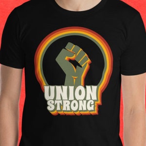Union Strong Retro Short-Sleeve Unisex T-Shirt With Fist