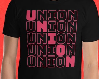 Union Diagonal Short-Sleeve Unisex T-Shirt
