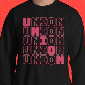 Union Diagonal Design Unisex Sweatshirt