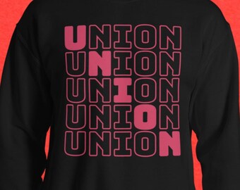 Union Diagonal Design Unisex Sweatshirt