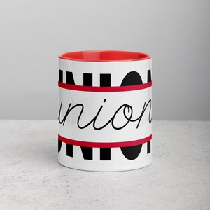 Union In Upper And Lower Case Letters Mug with Color Inside