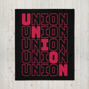 Union Diagonal Design Throw Blanket