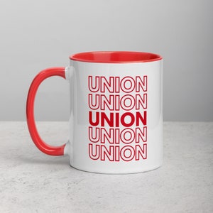 Union Mug with Color Inside
