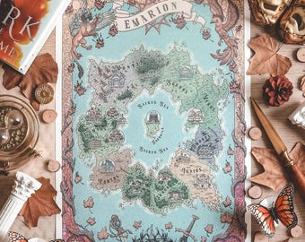 EMARION MAP - "Spark of the Everflame" by Penn Cole - Ilustración Oficial hecha por Andrés Aguirre @aaguirreart