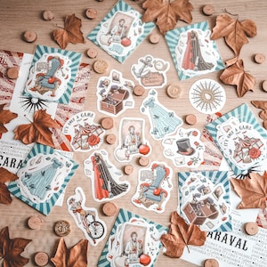 CARAVAL – Illustriertes Stickerpaket – FanArt-Illustration von Andrés Aguirre @aaguirreart