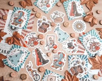 CARAVAL - Illustrated Stickers Pack - Fan Art Illustration by Andrés Aguirre @aaguirreart