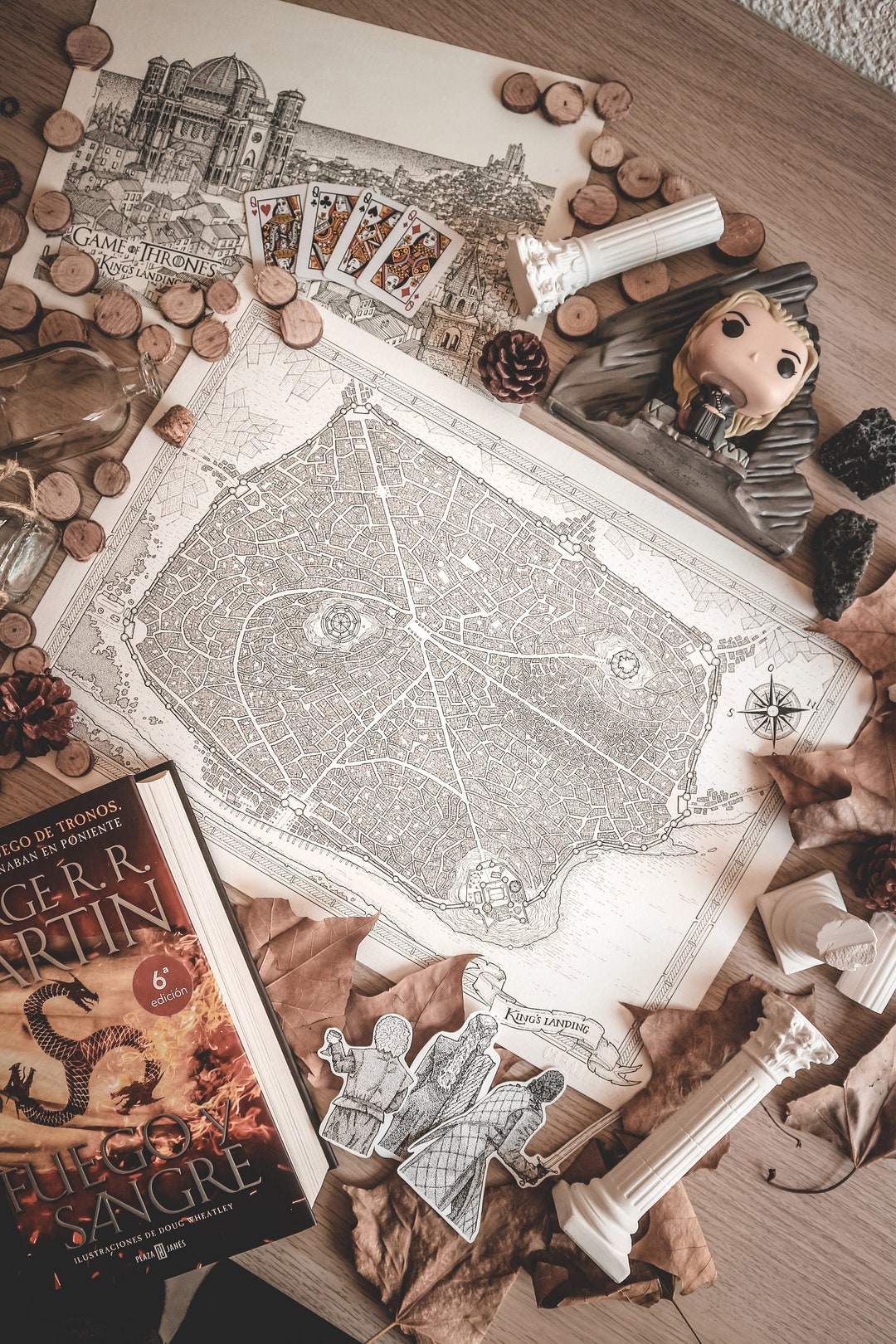 GAME OF THRONES - King's Landing Map - Fanart Illustration by Andrés ...