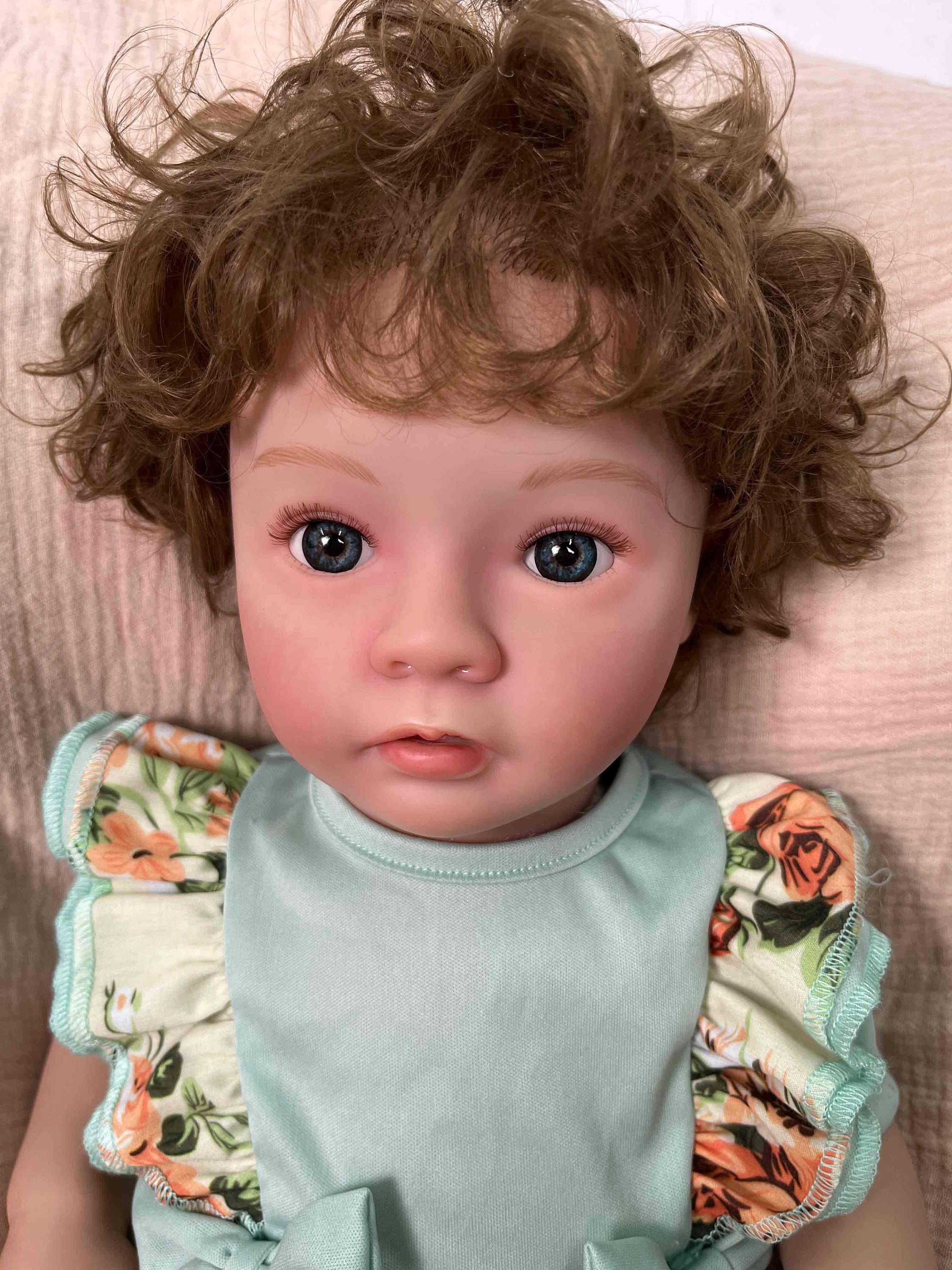 Npk 50cm Maddie Reborn Baby Full Body Silicone Girl Doll Toddler Princess  With Blonde Rooted Hair 100% Hand Painted Doll Christmas Gift Toys