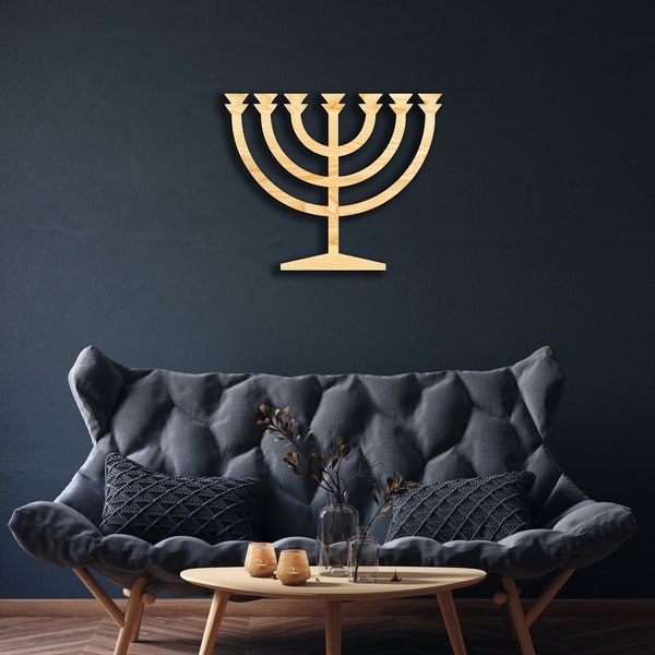 Wooden Menorah Etsy