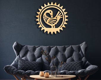 BLACK SANKOFA (it is not taboo to fetch what) wall decor from wood, Adinkra African Ghana Kente Africa, Wooden Art, Wood Sign, Symbol Tribe