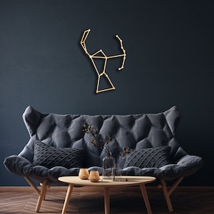 Orion Sternbild Wanddekoration aus Holz, Hängeschild, Holzwandkunst, Sonne, Astrologie, Himmel, Mond und Sterne, Astronomie, Sternzeichen