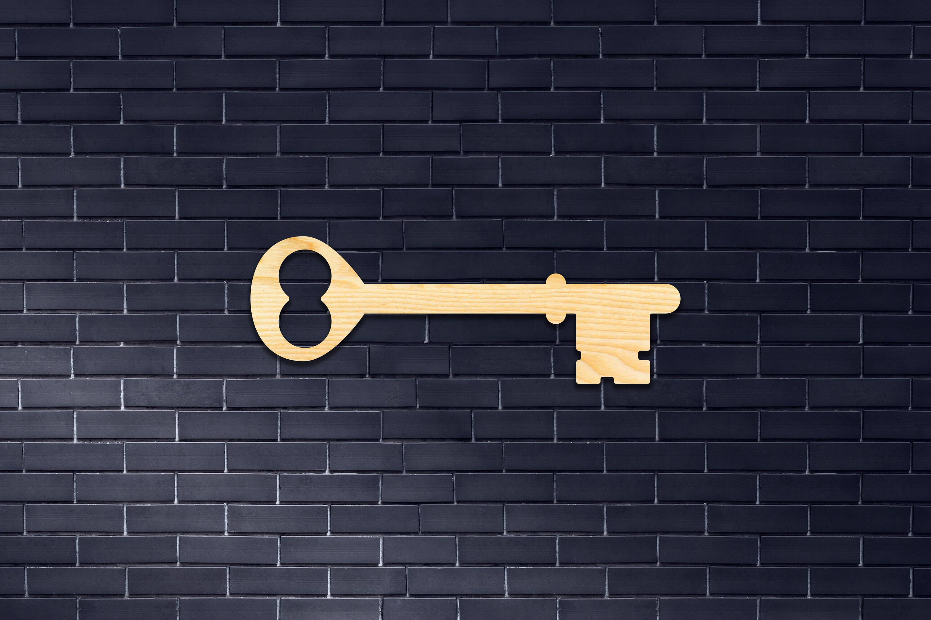 Skeleton Key Wall Decor From Wood Hanging Sign Wooden Wall Etsy