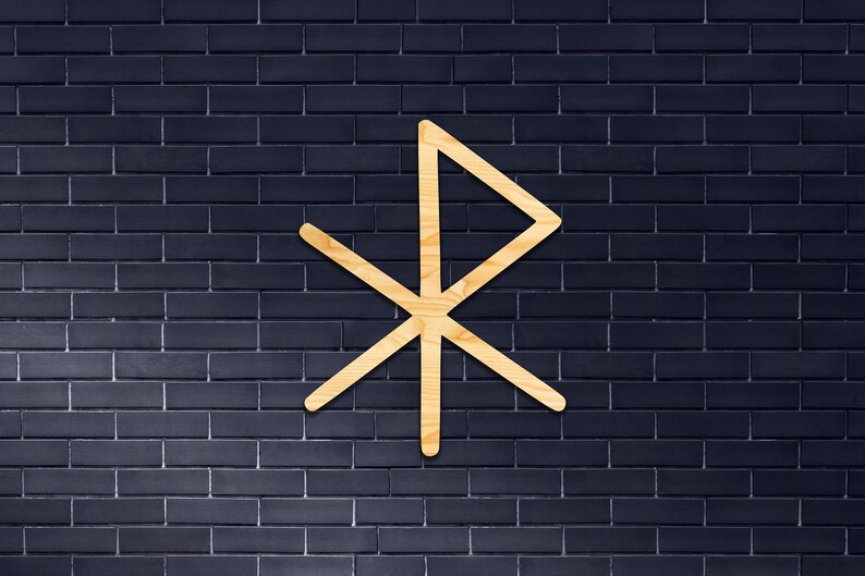 Love Bind Rune Wall Decor From Wood, Hanging Sign, Wooden Wall Art ...