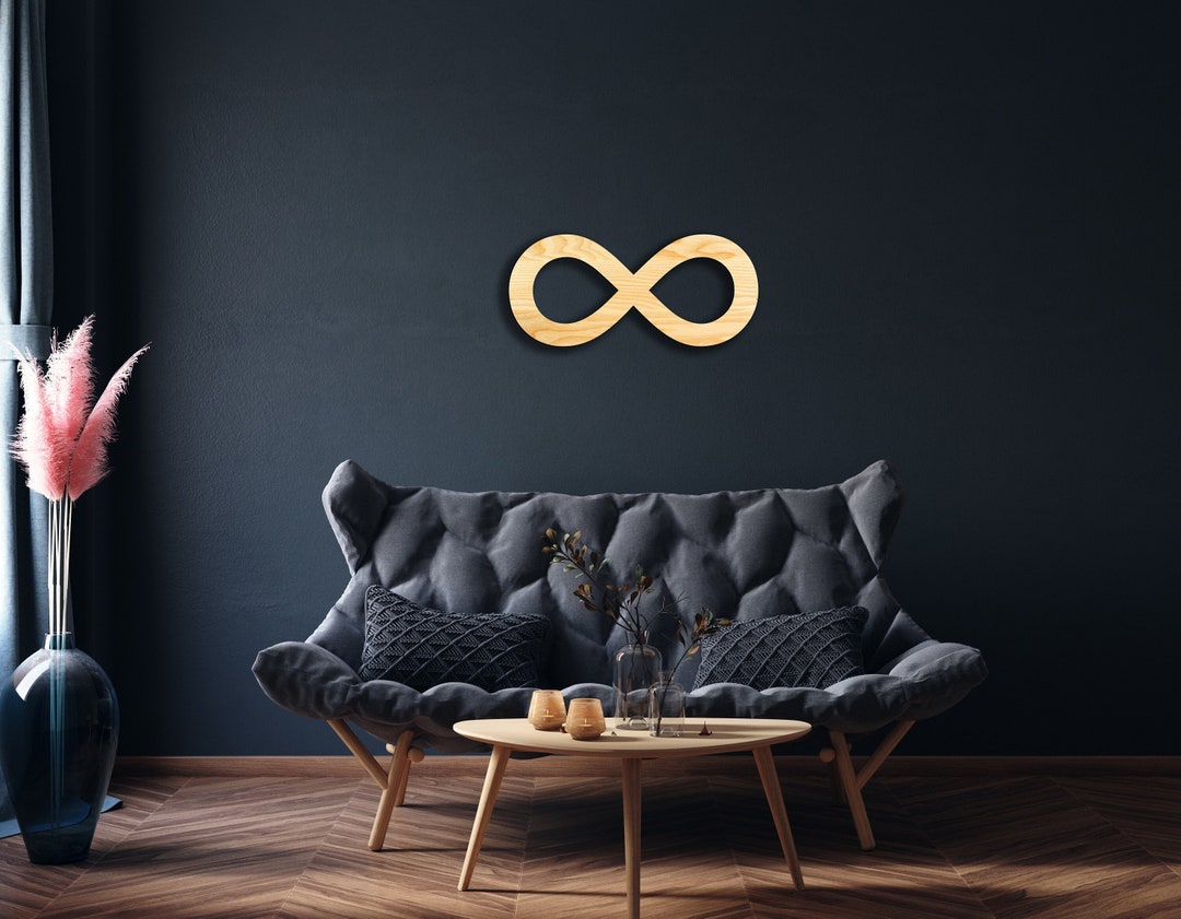 Infinity Sign Wall Decor From Wood, Hanging Sign, Wooden Wall Art ...