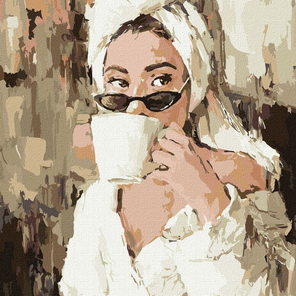 IDEYKA Painting by numbers - Morning coffee with FRAME
