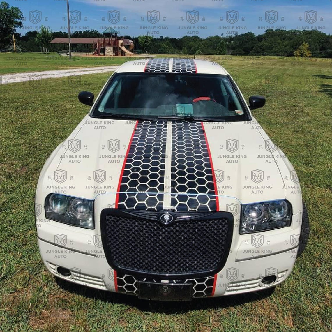 Honeycomb Racing Stripes: Dodge Charger Vinyl Decal Kit - Etsy