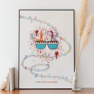 Andhadhun Bollywood Movie Digital Art, Indian Art, Desi Art, South Asian Art, Printable Illustration Art, Printable Art, Digital Wall Poster