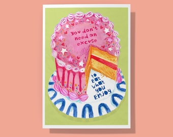 Positive Cake Print