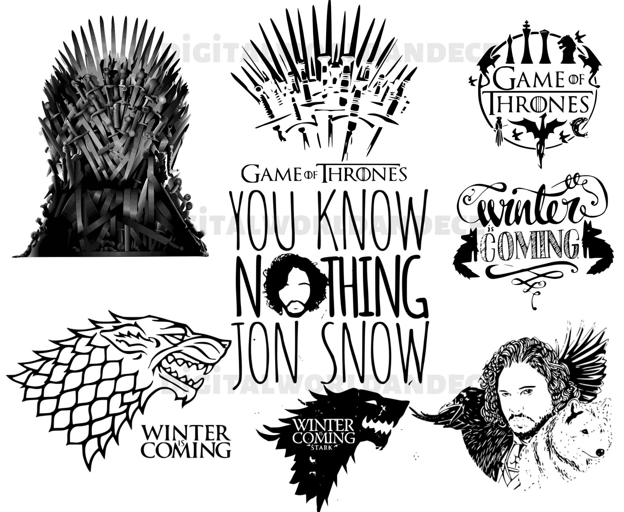 You know nothing Game Of Thrones svg - Inspire Uplift