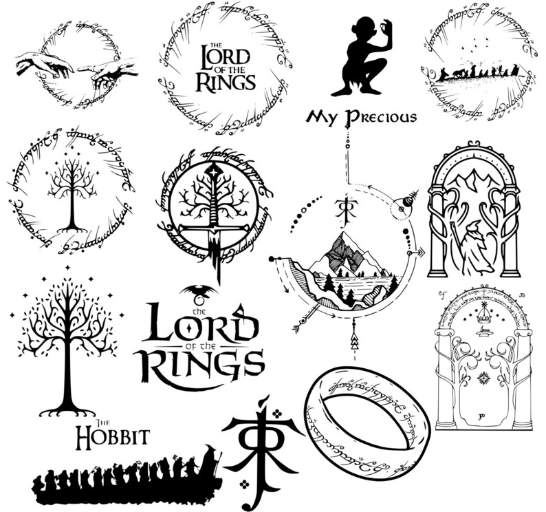 The Lord of the Rings Svg LOTR Tshirt Design Png Dxf Eps Pdf Svg Etsy