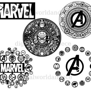 Scarlet Witch Logo, Marvel, Avengers | svg, png, eps, dxf | Cricut Cut File  | Silhouette | Instant Download