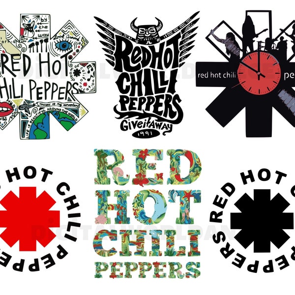 Red Hot Chili Peppers Svg - Tshirt Design - Rock Band - Svg for Cricut - Svg Png Dxf Eps Pdf