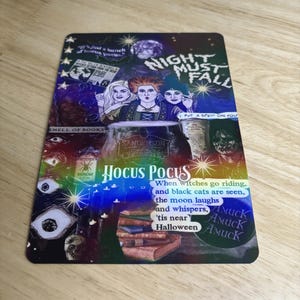 Kindle Inserts | Halloween | Spooky | Horror |Movie theme | Holographic Insert | PW| Oasis| Basic| Scribe| iPad Mini 6/7 | Kobo Libra Colour Hocus Pocus