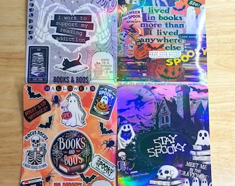 Kindle Inserts | Halloween | Spooky Season | (PHYSICAL ITEM) | True Crime & Mystery | Fall | Holographic Insert |iPad mini 6/7|