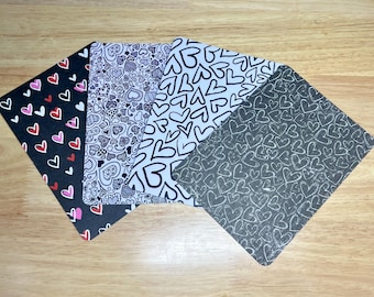 Kindle Inserts | Clear Case | Hearts | Dark | Black Aesthetic | Paperwhite | Oasis | Basic | Scribe | iPad mini 6/7 | Kobo Libra Colour