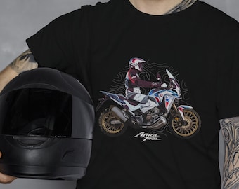 Maglietta Africa Twin Enduro - Cotone, Girocollo, Per Motociclisti - Foto 13