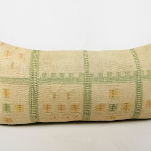 Long Pillow For Bed, Extra Long Pillow, Lumbar Throw Pillow, Boho Pillow For Bed, Body Pillow Cover, Long Lumbar Pillow, Ottoman Pillow