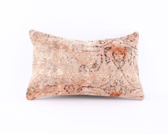turkish pillow anatolian kilim pillow handmade kilim pillow 12"x20" vintage kilim pillow oriental kilim pillow home decor pillow