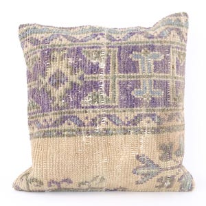 Turkish Kilim Pillow, 18x18 Vintage Kilim Pillow, Bohemian Kilim Pillow, Throw Pillow, Tribal Pillow, Boho Aztec Pillow, Cushion Cover