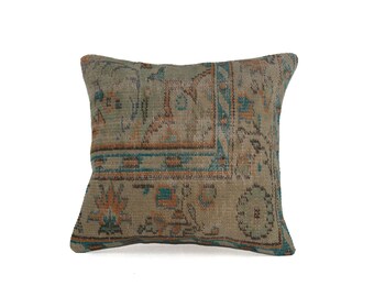 turkish pillow anatolian kilim pillow handmade kilim pillow 20"x20" vintage kilim pillow oriental kilim pillow home decor pillow
