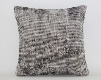 ヴィンテージラグ クッションカバー、18 x 18 インチ (45 x 45 cm