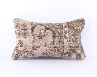turkish pillow anatolian kilim pillow handmade kilim pillow 12"x20" vintage kilim pillow oriental kilim pillow home decor pillow