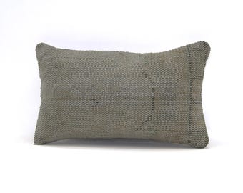 turkish pillow anatolian kilim pillow handmade kilim pillow 12"x20" vintage kilim pillow oriental kilim pillow home decor pillow