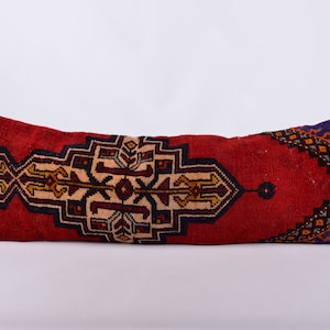 Boho lumbar pillow , long pillow , bed pillow , decorative pillow , rug pillow , anatolian pillow , unique pillow , turkish pillow rug cover
