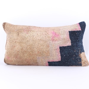 12x20 Kilim Pillow, Turkish Kilim Pillow, Decorative Kilim Pillow, 30x50 cm Cushion Cover,Vintage Kilim Pillow,Kilim Pillow Case,Rug Pillow