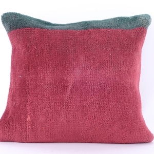 Any Size Red Turkish Kilim Throw Pillow Cover, Red Bohemian Kilim Pillow, Woven Turkish Boho Lumbar Pillow, Turkish Kilim Pillow Cover