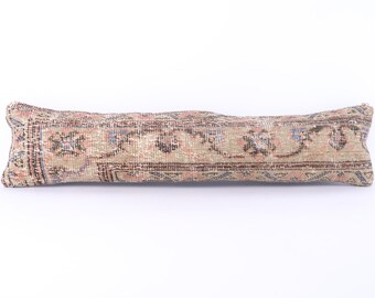 Boho lumbar pillow , long pillow , bed pillow , decorative pillow , rug pillow , anatolian pillow , unique pillow , turkish pillow rug cover