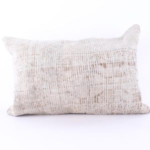 Wohndekor Kissen, Vintage Teppich Kissen, Dekokissen, 16x24 Wollteppich Kissen, türkisches Kissen, Bettwäsche Fall